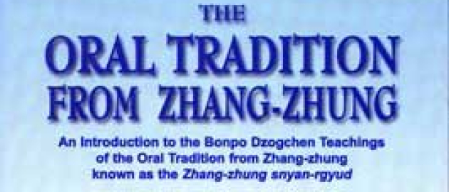 Oral Tradition From Zhang-Zhung